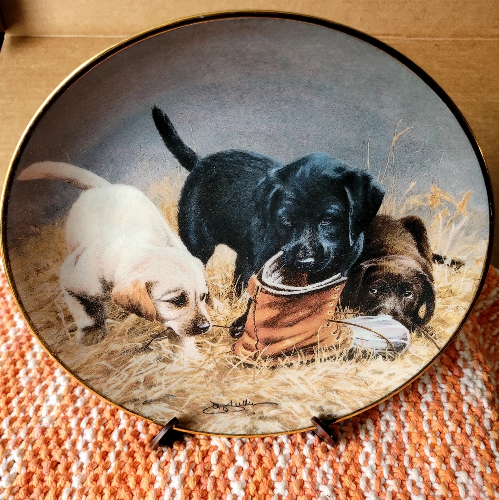 Franklin Mint Limited Edition Plate - Three to Boot